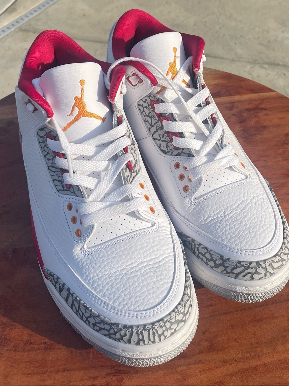 Jordan 3 White Cardinal